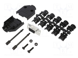 D-Sub HD; PIN: 15; female; unshielded; straight; soldering; UNC4-40