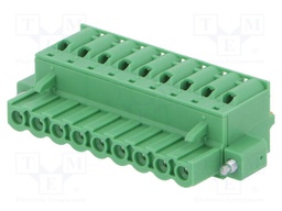 Pluggable terminal block; 5.08mm; ways: 9; straight; plug; female