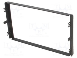 Radio mounting frame; Kia; 2 DIN; black
