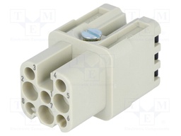 Connector: HAN; female; Quick Lock; PIN: 8; size 3A; 10A; 50V