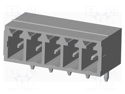 Connector: pluggable terminal block; socket; male; on PCBs