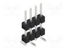 Connector: pin strips; pin header; male; PIN: 4; 2.54mm; SMT; 1x4