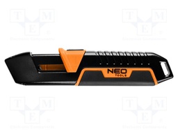 Knife; automatic security return