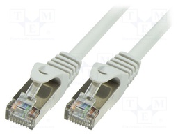 Patch cord; SF/UTP; 5e; stranded; CCA; LSZH; grey; 2m; 26AWG