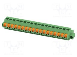 PCB connector, nominal cross section: 2.5 mm2, color: green,