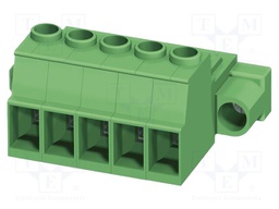 PCB connector, nominal cross section: 6 mm?, color: green, n