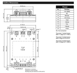 Converter: DC/DC; 100W; Uin: 9÷18V; 12VDC; Iout: 8.4A; Half Brick