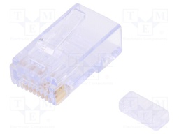Plug; RJ45; 44915; PIN: 8; Cat: 6; with conductor guide; gold-plated