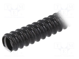 Protective tube; Conduit size: 12; PVC; black; L: 30m; -5÷60°C