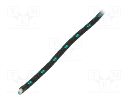 Rope; polypropylene; Ørope: 5mm; L: 25m; with a core; black