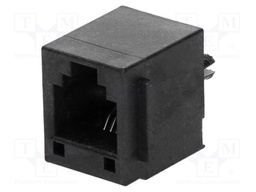 Socket; RJ11; PIN: 6; Cat: 3; high; Layout: 6p6c; THT; straight