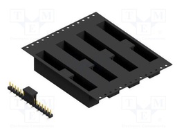 Connector: pin strips; pin header; male; PIN: 16; 2.54mm; SMT; 1x16