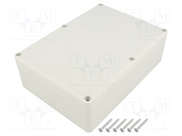 Enclosure: multipurpose; X: 126mm; Y: 176mm; Z: 57mm; ABS; grey; IP65