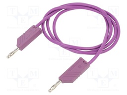 Test lead; 60VDC; 30VAC; 32A; Len: 1m; violet; Material: brass