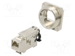 Connector: RJ45; socket; PIN: 8; Cat: 6a; shielded; Layout: 8p8c; IDC