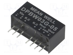 Converter: DC/DC; 3W; Uin: 18÷75V; Uout: 5VDC; Uout2: -5VDC; SIP8