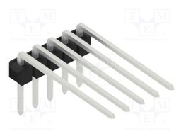 Connector: pin strips; pin header; male; PIN: 5; 2.54mm; THT; 1x5