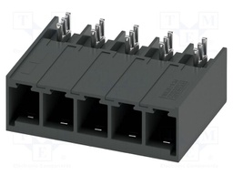 PCB headers, nominal cross section: 6 mm?, color: black, nom