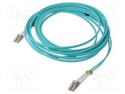 Fiber patch cord; OM4; LC/UPC,both sides; 5m; LSZH; turquoise