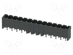 PCB headers, nominal cross section: 2.5 mm2, color: black, n