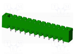 Connector: pluggable terminal block; socket; male; straight; THT