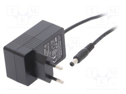 Power supply: switched-mode; constant voltage; 5VDC; 4A; 20W; plug