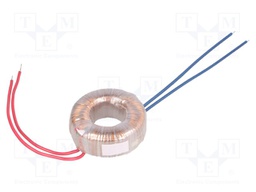 Transformer: toroidal; 20VA; 230VAC; 8V; 2.5A; 0.4kg; Leads: cables