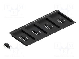 Connector: pin strips; pin header; male; PIN: 5; 2.54mm; SMT; 1x5