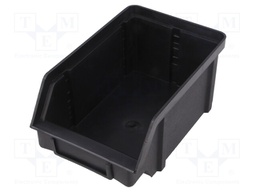 Bin; ESD; W: 101mm; H: 74mm; D: 157mm; Mat: polypropylene; black