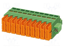 PCB connector, nominal cross section: 0.5 mm?, color: green,