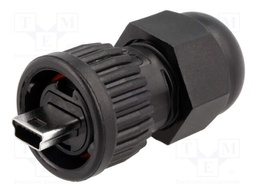 Plug; USB B mini; Data-Con-X; for cable; straight; USB 2.0