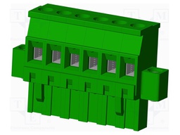 Connector: pluggable terminal block; plug; female; angled 90°