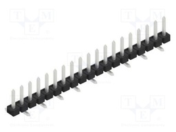Connector: pin strips; pin header; male; PIN: 19; 2.54mm; SMT; 1x19