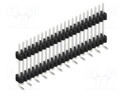 Connector: pin strips; pin header; male; PIN: 23; 1.27mm; SMT; 1x23