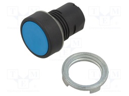Switch: push-button; 22mm; Stabl.pos: 1; blue; none; IP65; flat; 46