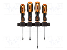 Kit: screwdrivers; Phillips,slot; Kit: mounting holder; 4pcs.