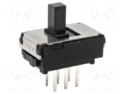 Switch: slide; Pos: 2; DPDT; BBM (non-shorting),ON-ON; THT; EG