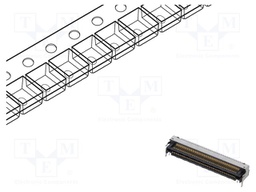 Connector: PCB to PCB; hermaphrodite; PIN: 100; 0.5mm; LSHM; SMT