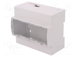 Enclosure: for computer; BEAGLEBONE BLACK; ABS; grey; X: 106.2mm