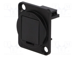 Protection cap; black; metal; Case: XLR standard; 19x24mm