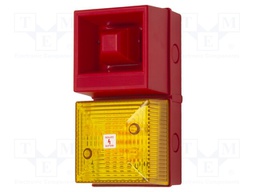 Signaller: lighting-sound; 230VAC; siren,flashing light; LED