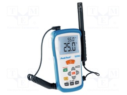 Thermo-hygrometer; LCD 3,5 digit,with a backlit; 20÷60°C; 8: 1