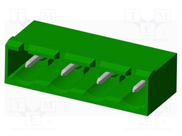 Connector: pluggable terminal block; socket; male; angled 90°