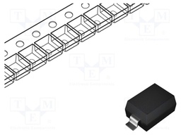 Diode: Zener; 0.3W; 4.7V; SMD; reel,tape; SOD323; single diode; 2uA