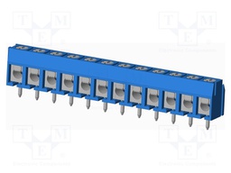 Connector: PCB terminal block; terminal; Plating: tinned; on PCBs