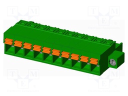 Connector: pluggable terminal block; plug; female; straight; 12A
