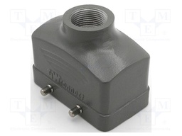 Enclosure: for HDC connectors; size 10B; for cable; straight