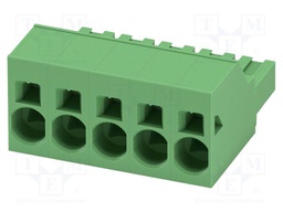 PCB connector, nominal cross section: 16 mm?, color: green,