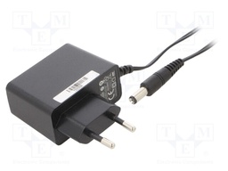 Power supply: switched-mode; constant voltage; 12VDC; 0.5A; 6W