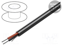 Wire; 1x2x12AWG; unshielded; 300V; 152m; Cu; stranded; chrome; 500ft
